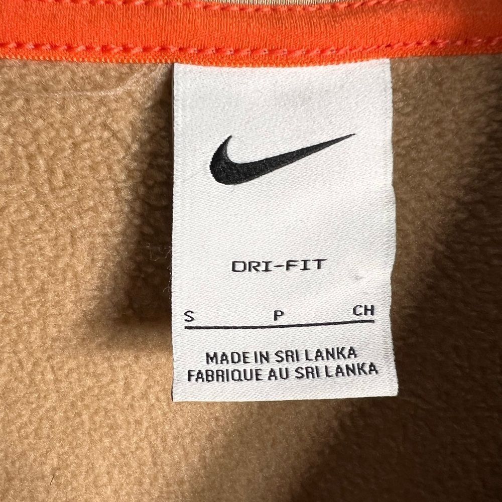 Nike cropped fleece hoodie Oversized beige Size Small - Picture 7 of 16